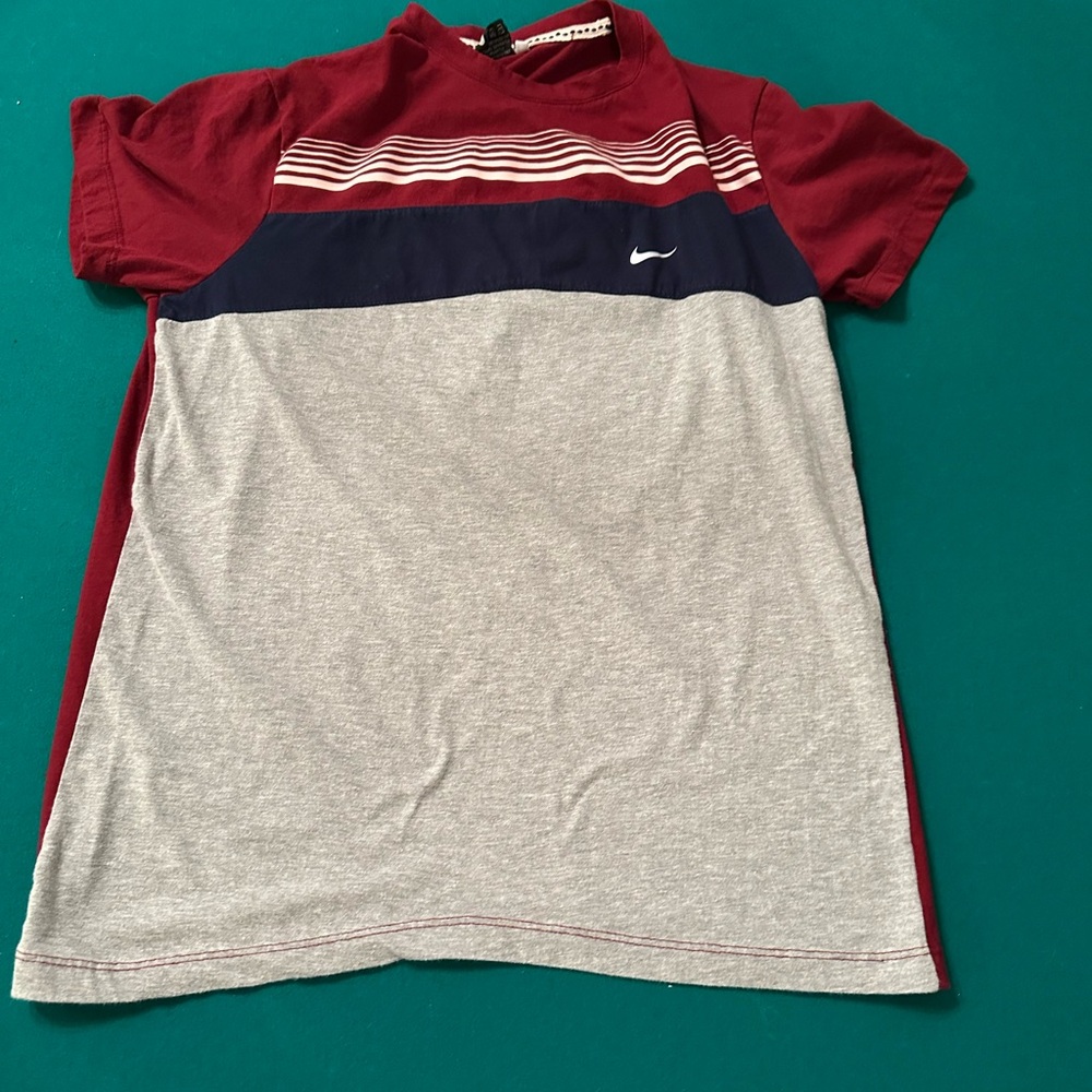 Vintage Nike Red, Navy, and Gray Tee
